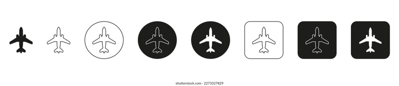 Plane icon vector. Travel sign. Vector illustration isolated on white. EPS 10