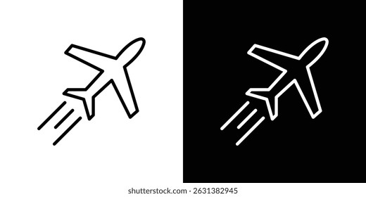 Plane icon vector for web, computer and mobile apps