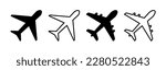 Plane icon vector for web and mobile app. Airplane sign and symbol. Flight transport symbol. Travel sign. aeroplane