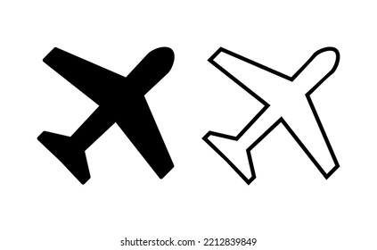 Plane icon vector for web and mobile app. Airplane sign and symbol. Flight transport symbol. Travel sign. aeroplane