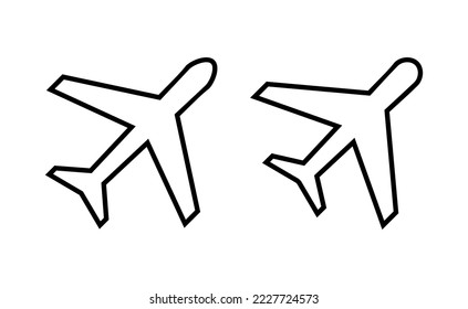Plane icon vector for web and mobile app. Airplane sign and symbol. Flight transport symbol. Travel sign. aeroplane