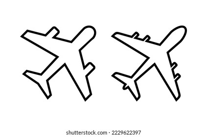 Plane icon vector for web and mobile app. Airplane sign and symbol. Flight transport symbol. Travel sign. aeroplane