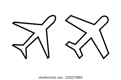 Plane icon vector for web and mobile app. Airplane sign and symbol. Flight transport symbol. Travel sign. aeroplane
