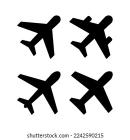 Plane icon vector for web and mobile app. Airplane sign and symbol. Flight transport symbol. Travel sign. aeroplane
