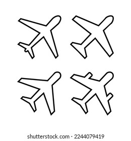 Plane icon vector for web and mobile app. Airplane sign and symbol. Flight transport symbol. Travel sign. aeroplane