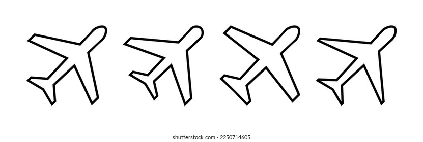 Plane icon vector for web and mobile app. Airplane sign and symbol. Flight transport symbol. Travel sign. aeroplane