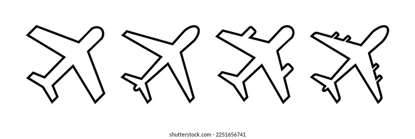 Plane icon vector for web and mobile app. Airplane sign and symbol. Flight transport symbol. Travel sign. aeroplane