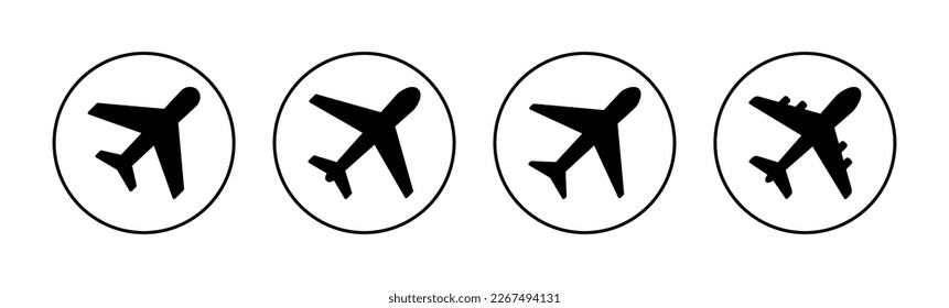 Plane icon vector for web and mobile app. Airplane sign and symbol. Flight transport symbol. Travel sign. aeroplane