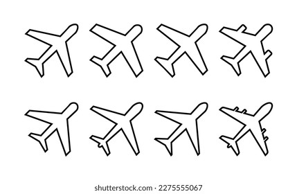 Plane icon vector for web and mobile app. Airplane sign and symbol. Flight transport symbol. Travel sign. aeroplane