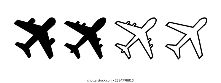 Plane icon vector for web and mobile app. Airplane sign and symbol. Flight transport symbol. Travel sign. aeroplane