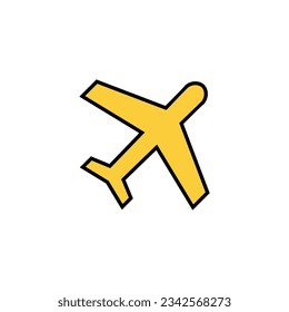 Plane icon vector for web and mobile app. Airplane sign and symbol. Flight transport symbol. Travel sign. aeroplane