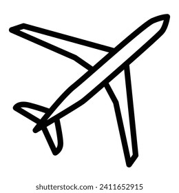 Plane icon vector for web and mobile app. Airplane sign and symbol. Flight transport symbol. Travel sign.