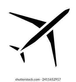 Plane icon vector for web and mobile app. Airplane sign and symbol. Flight transport symbol. Travel sign.