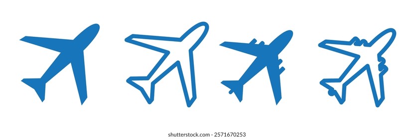 Plane icon vector for web and mobile app. Airplane sign and symbol. Flight transport symbol. Travel sign. aeroplane