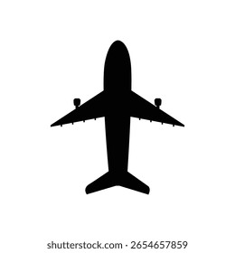 Vector del icono del avión para el Web y el App móvil. Signo y símbolo del avión. Símbolo de transporte de vuelo. Signo de viaje.  Aeronave.