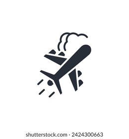 Plane icon. vector.Editable stroke.linear style sign for use web design,logo.Symbol illustration.