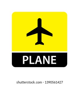Plane icon for web and mobile