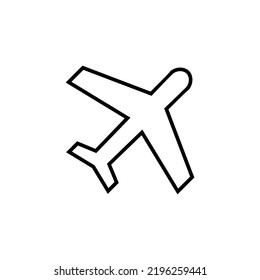 Plane icon for web and mobile app. Airplane sign and symbol. Flight transport symbol. Travel sign. aeroplane