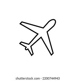 Plane icon for web and mobile app. Airplane sign and symbol. Flight transport symbol. Travel sign. aeroplane