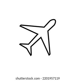 Plane icon for web and mobile app. Airplane sign and symbol. Flight transport symbol. Travel sign. aeroplane