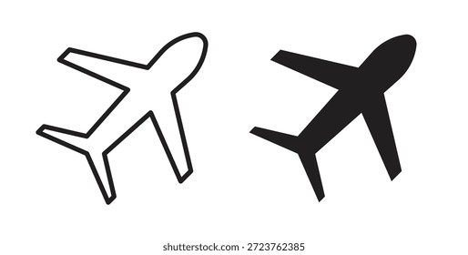 Ebenensymbole in ausgefüllten, dünnen Linien, Umrissen und Strichen