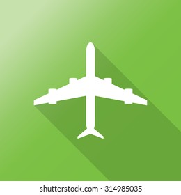 Plane icons with long shadow.