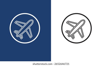 Ebenensymbole in schwarzer Füllung und Strichlinie