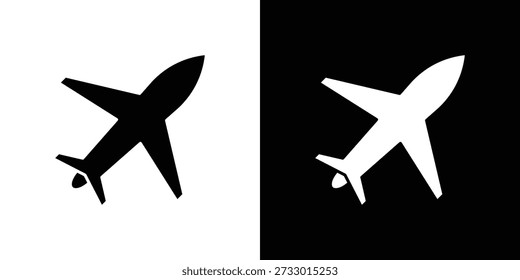 Plane icons symbol for web and mobile filled vector isolated