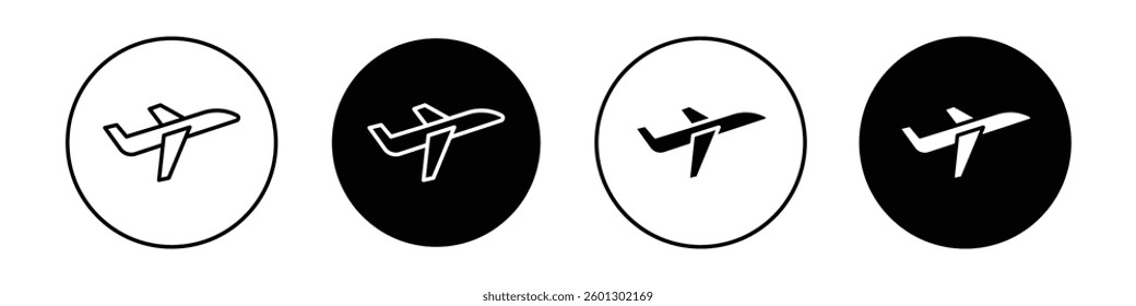 Plane icons vectors graphics collection