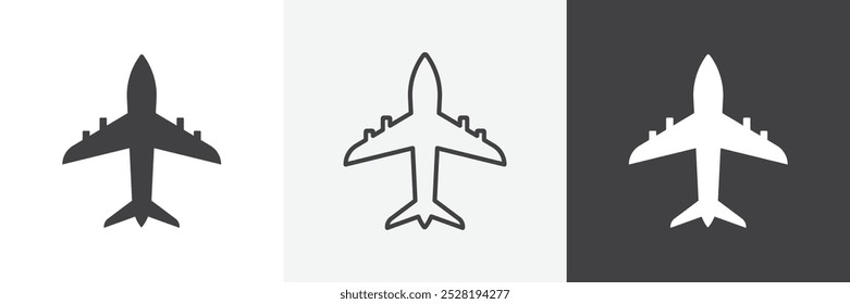 Plane icon.Trendy modern flat linear vector illustration on white background.