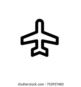 Plane Icon,vector illustration. Flat design style. vector plane icon illustration isolated on White background, plane icon Eps10. plane icons graphic design vector symbols.