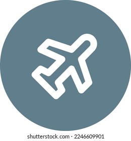 plane illustration with flat style