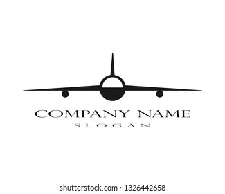 Plane illustration logo vector icon template - Vector