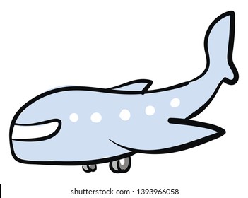 Plane illustration vector on white background 
