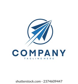 plane ilustration logo vector icon template