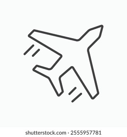 Plane isolated icon. vector illustration.
