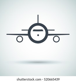 plane isolated minimal icon. plane graph line vector icon for websites and mobile minimalistic flat design.