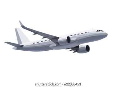 Plane Isolated On White