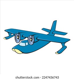 Plane isolated on a white background in EPS10