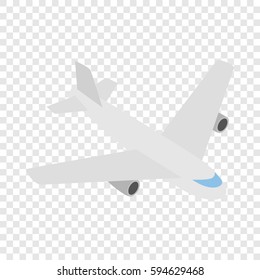 Plane Isometric Icon 3d On A Transparent Background Vector Illustration