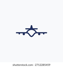 Projeto de logotipo de vetor de viagem de aviação a jato de avião