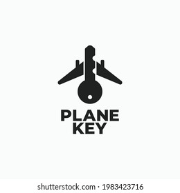 Concepto de diseño de símbolo de símbolo de símbolo de icono de diseño de plano con logotipo de clave. Ilustración del vector