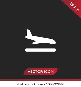 Plane landing icon