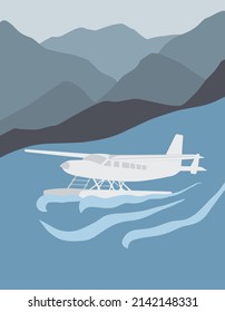 el avión aterriza en el mar