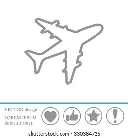 Plane line icon