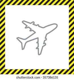 Plane line icon