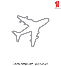Plane line icon