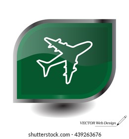 Plane line icon