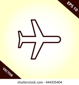 plane line icon
