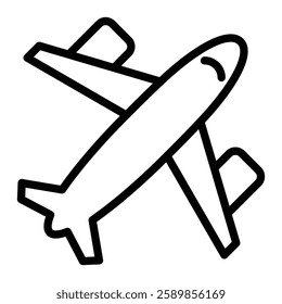 Plane Line Icon Design For Personal And Commercial Use